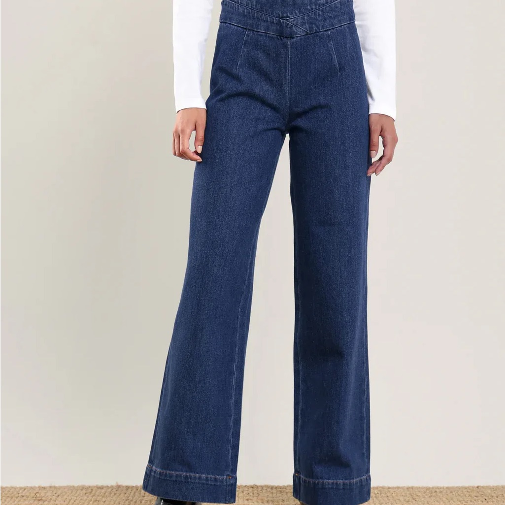 Nwt Nazeerah Organic Cotton Nahla Denim Trousers Size Large
